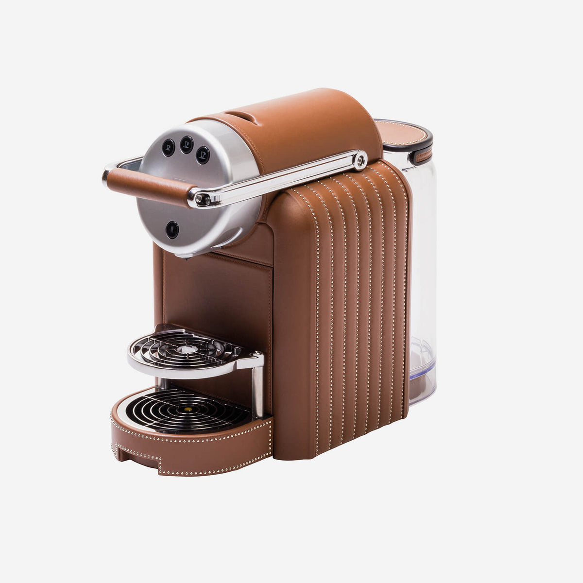 Coffee Machine Pigment Citiz with Milk Frother in Leather