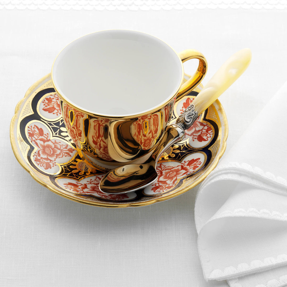 DUNCAN BQ SM TEA CUP AND SAUCER