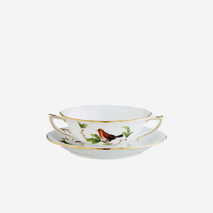 Foret Bird Consommé Cup & Saucer - Set of 6