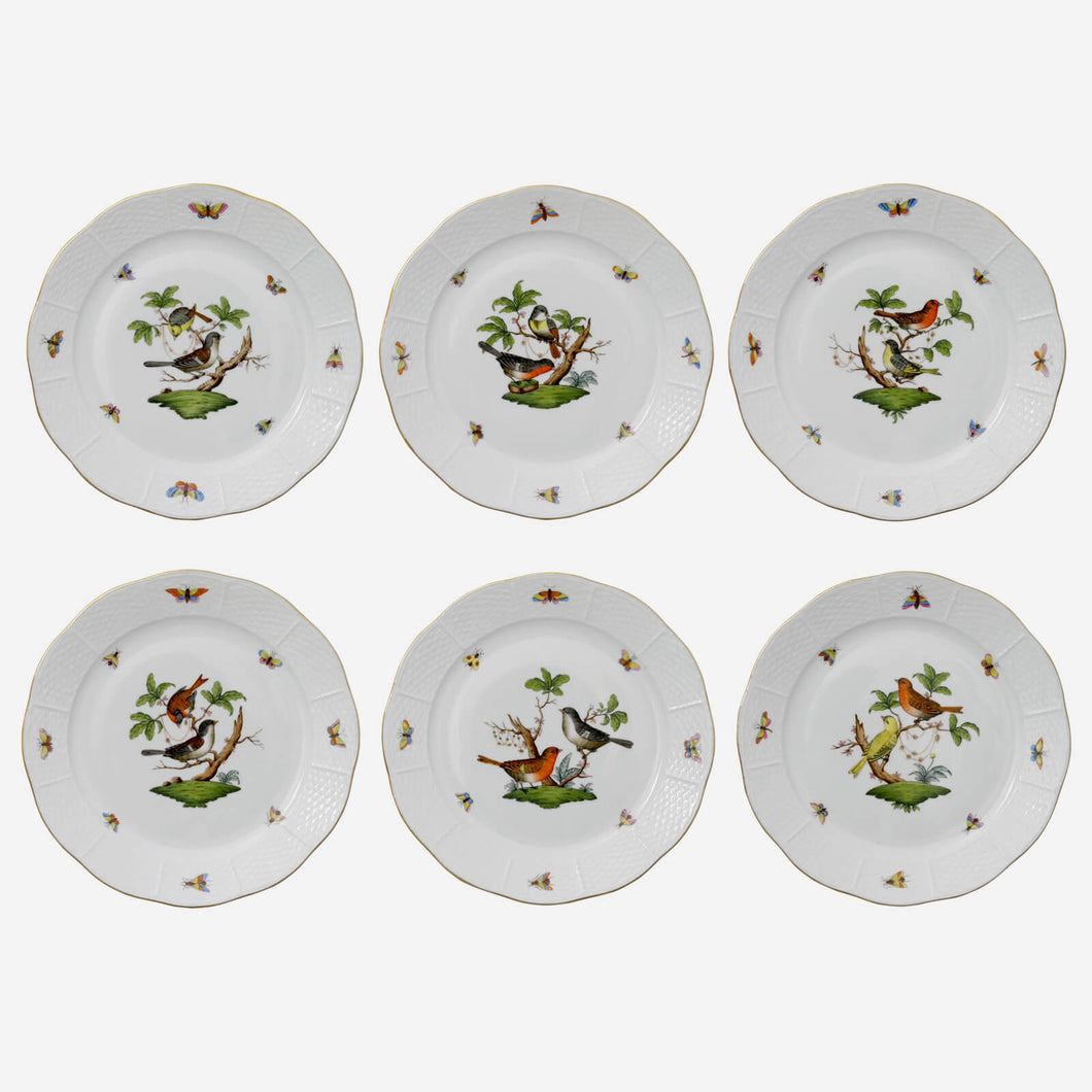 Rothschild Bird Dessert Plate - Set of 6