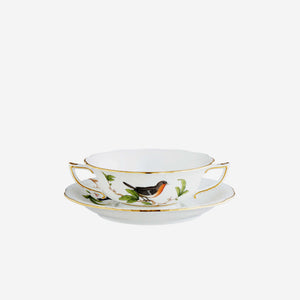 Foret Bird Consommé Cup & Saucer - Set of 6