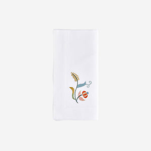 Jacobean Flowers Dinner Napkin Style II - Set of 6