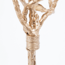 Load image into Gallery viewer, Antique Gold-Lacquered Metal Tree Candelabra
