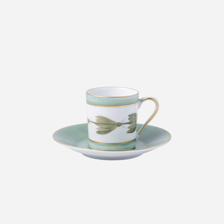 Marie Daâge Ephrussi Espresso Cup & Saucer - Moss