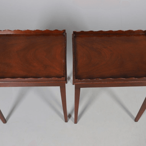 A Pair of Mahogany Scalloped Tables