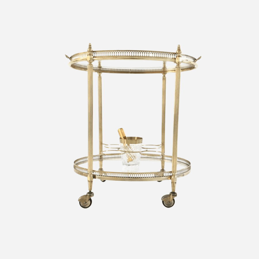 Antiques & Vintage An Antique Brass Drinks Trolley