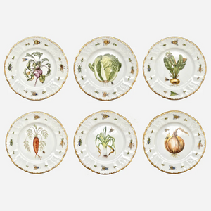 Garden Harvest Dessert Plate - Set of 6