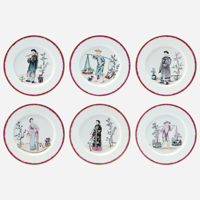 Alberto Pinto Chinoiserie Dinner Plate - Set of 6