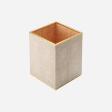 Load image into Gallery viewer, Classic Shagreen Waste Basket Wheat
