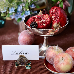 Pomegranate Place Card Holder - Set of 4