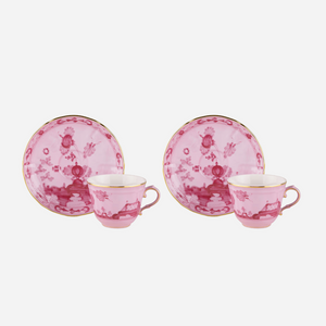 Oriente Italiano Coffee Cup & Saucer Porpora - Set of 2