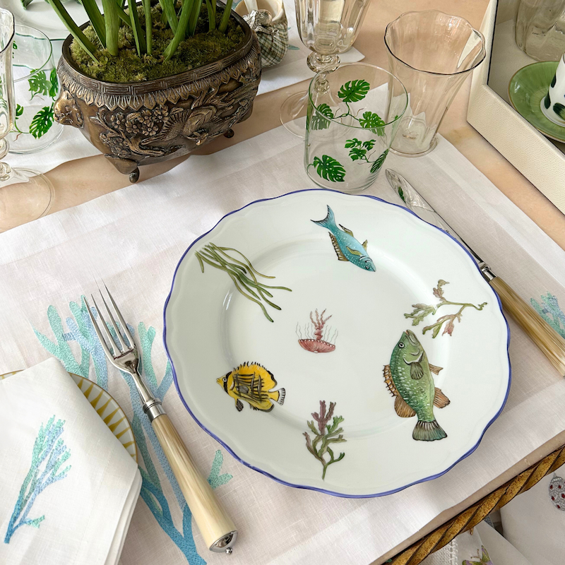 Bonadea Poissons Exotiques Dinner Plate