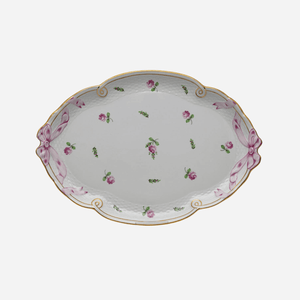 Antique Herend Vienna Rose & Bow Serving Platter