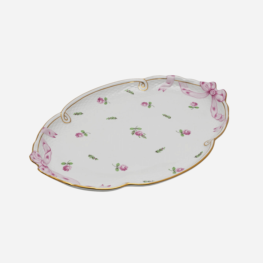 Bonadea Antique Herend Vienna Rose & Bow Serving Platter