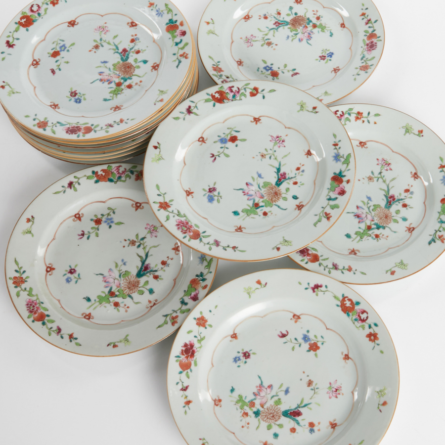 Antiques & Vintage Qianlong Antique Plates - Set of 13