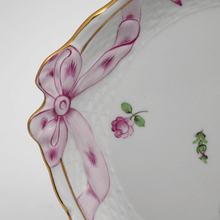 Load image into Gallery viewer, Antique Herend Vienna Rose &amp; Bow Serving Platter
