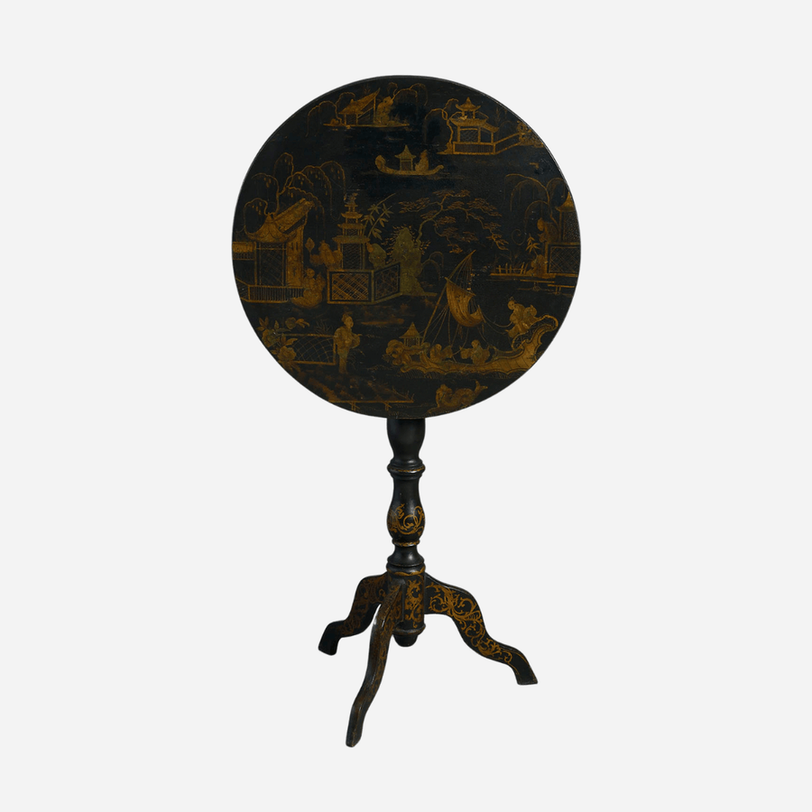 Antiques & Vintage Antique Chinoiserie Tripod Table