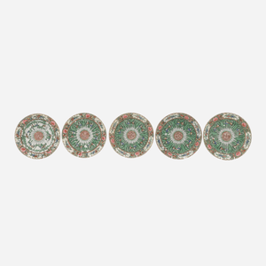 Antique Cabbage & Butterfly Plates - Set of 10