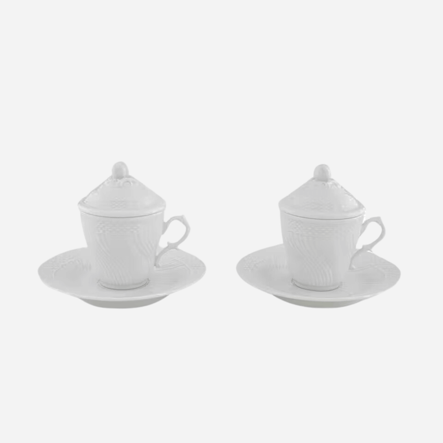 Ginori 1735 Vecchio Espresso Cup with Lid - Set of 2