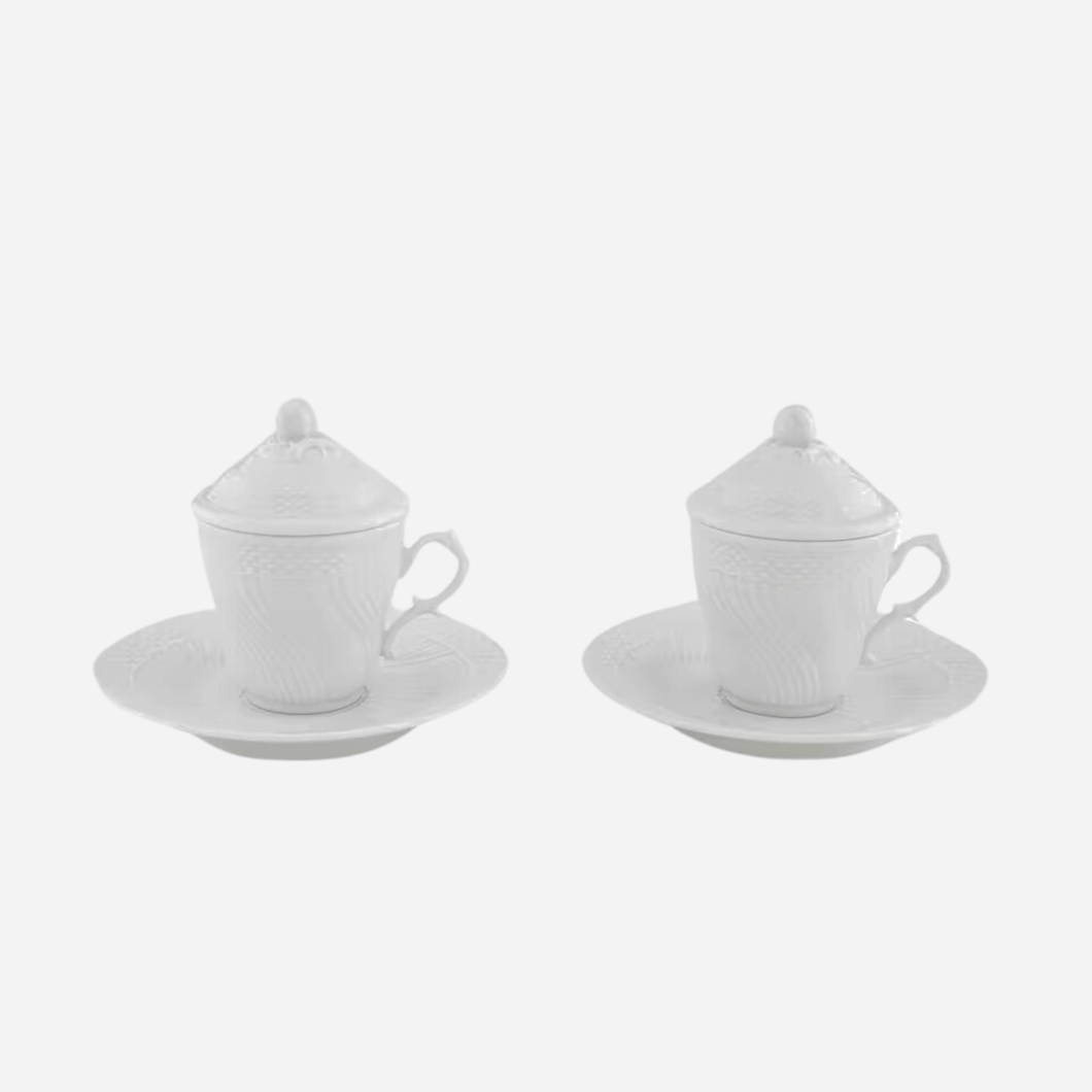 Vecchio Espresso Cup with Lid - Set of 2