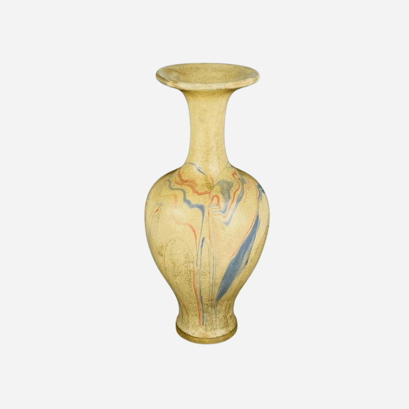 Bonadea A Chinese Crackle Glazed Marble Vase