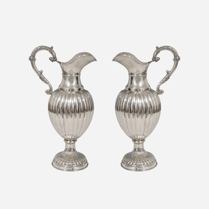 A Pair of Antique Silver Jugs