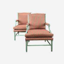 Load image into Gallery viewer, A Pair of Arne Norell Striped Chairs
