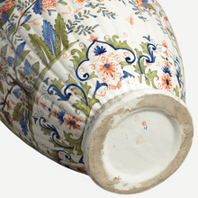 Load image into Gallery viewer, Antique Polychrome Delft Vase &amp; Cover
