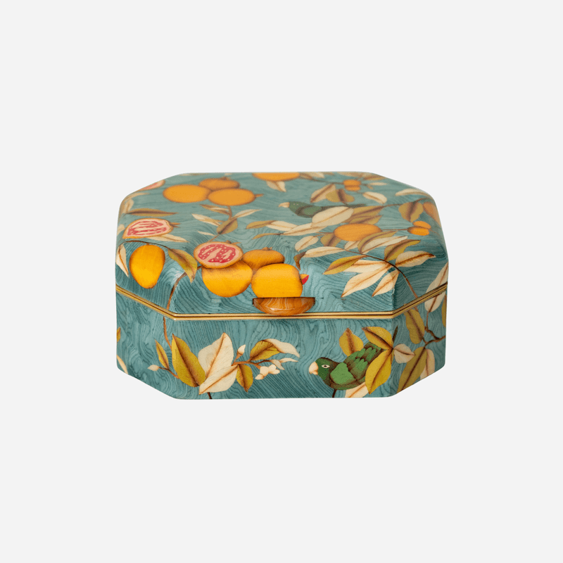 Aviary Marquetry Jewellery Box