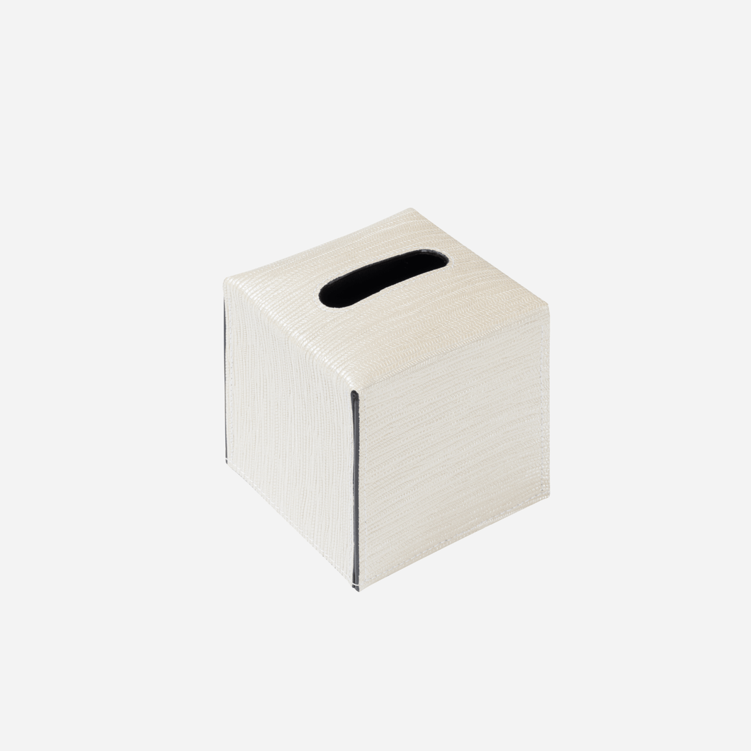 Bois Pearl Leather Tissue Holder