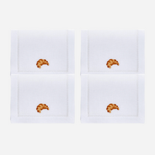 Load image into Gallery viewer, Croissant Cocktail Napkin - Set of 4
