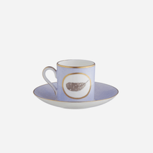 Load image into Gallery viewer, Egg &amp; Feather Espresso Cup &amp; Saucer
