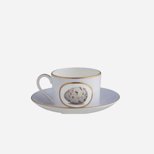 Load image into Gallery viewer, Egg &amp; Feather Teacup &amp; Saucer
