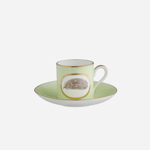 Egg & Feather Espresso Cup & Saucer