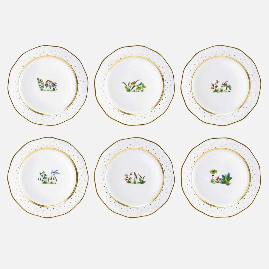 Herend Fodo Dinner Plate Fauna - Set of 6