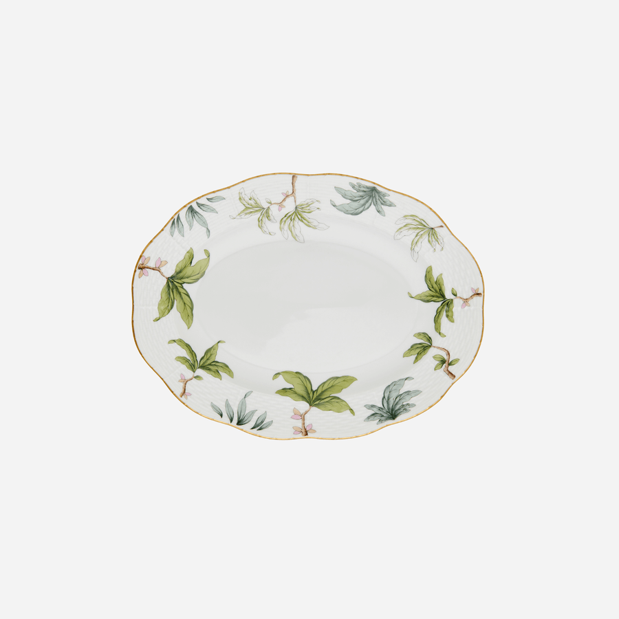 Herend Foret Foliage Oval Platter Small