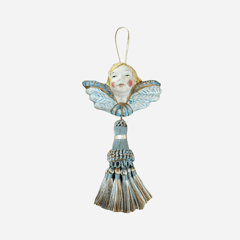 Bonadea Guardian Angel Powder Blue with Tassel