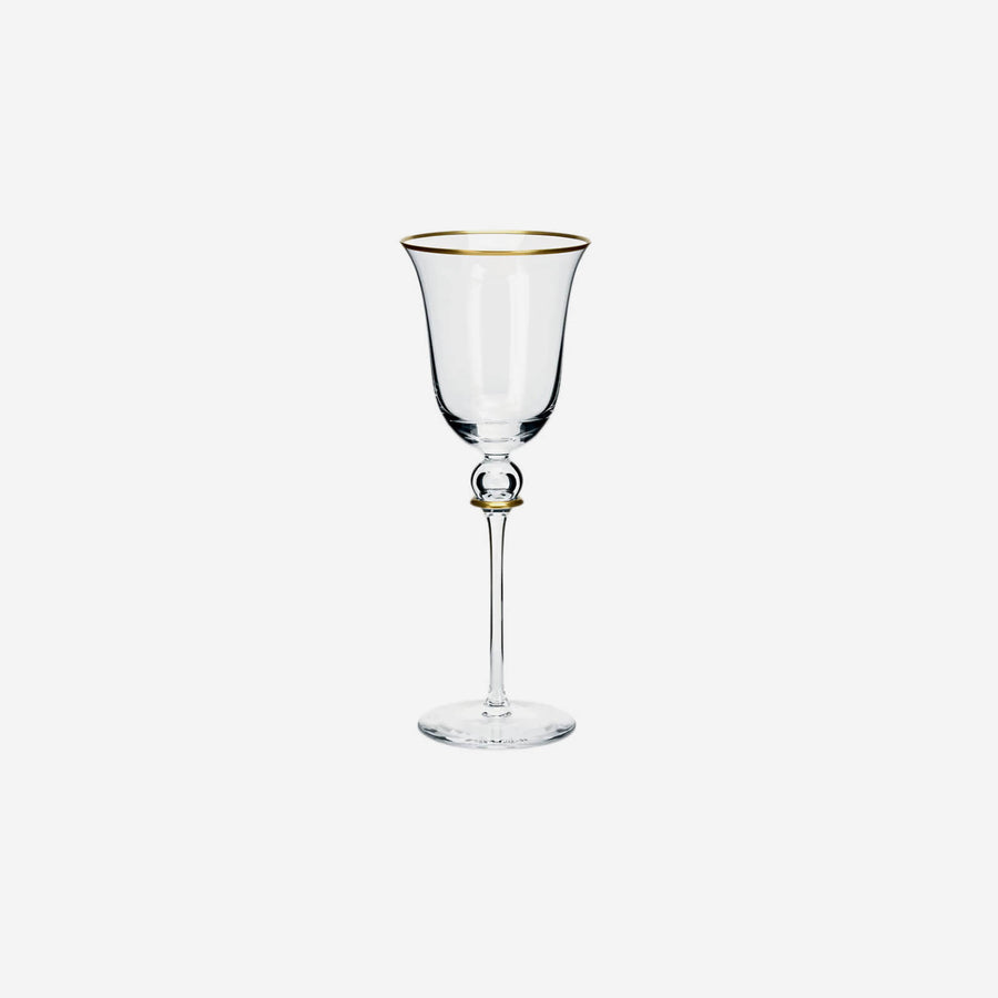 Bonadea Juwel Gold White Wine Glass