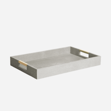 Load image into Gallery viewer, Modern Shagreen Desk Tray - Dove
