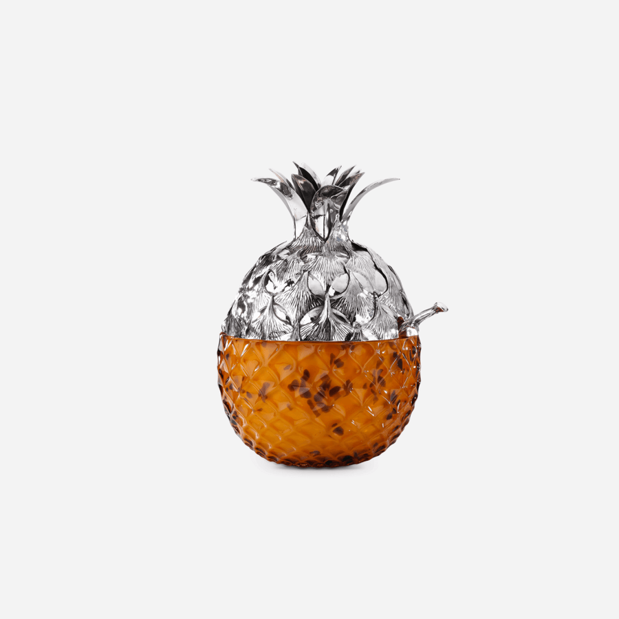 Buccellati Murano Glass Pineapple Jam Jar