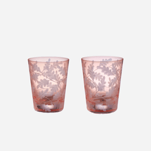 Load image into Gallery viewer, Oak Leaves Medium Tumbler Peach - Set of 2
