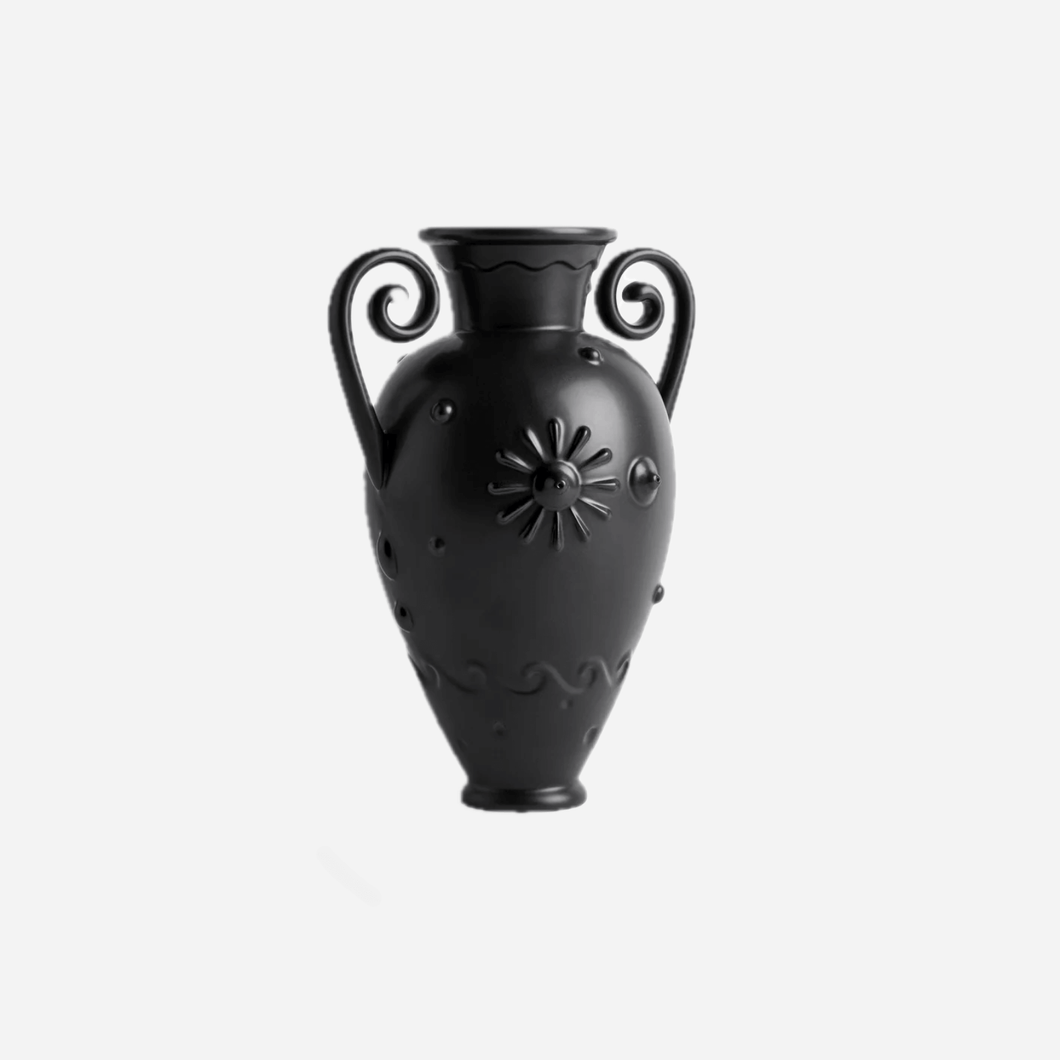 Pantheon Orpheus Amphora Vase Black