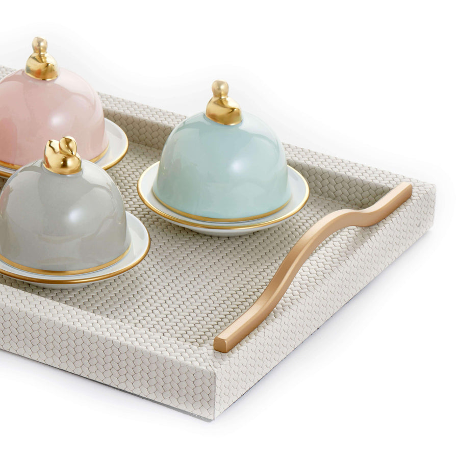 Legle Sous Le Soleil Lilac Butter Dish