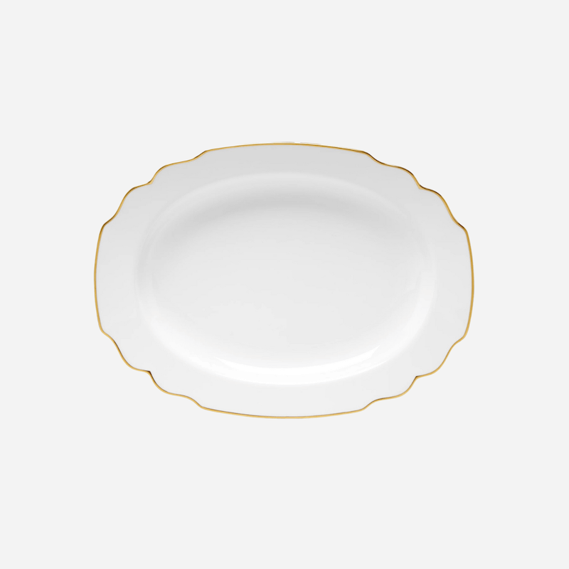 Augarten Wien 1718 Belvedere Oval Platter