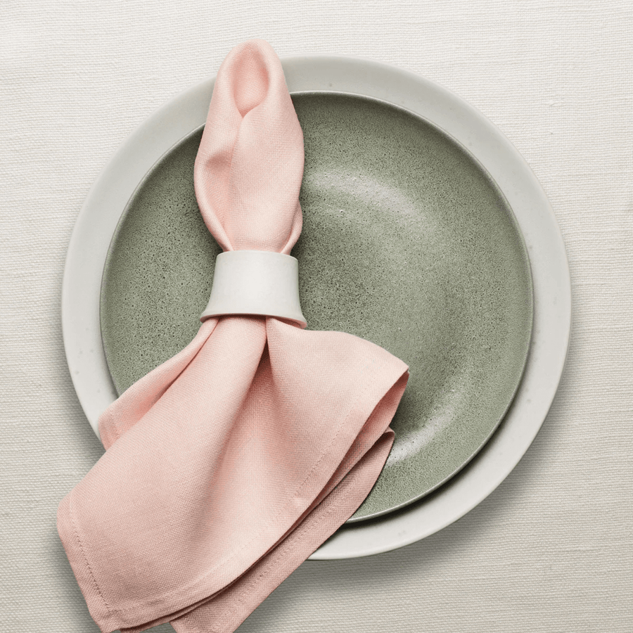 L'Objet Pink Linen Sateen Napkins - Set of 4