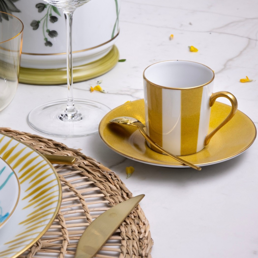 Marie Daâge Transat Espresso Cup & Saucer Yellow