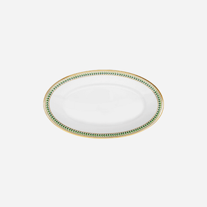 Leafed Edge Oval Serving Platter Small