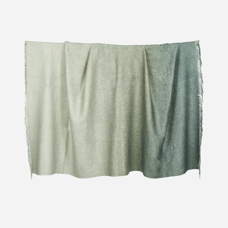 Bonadea Australia Sibelina Ombré Throw - Sage Green