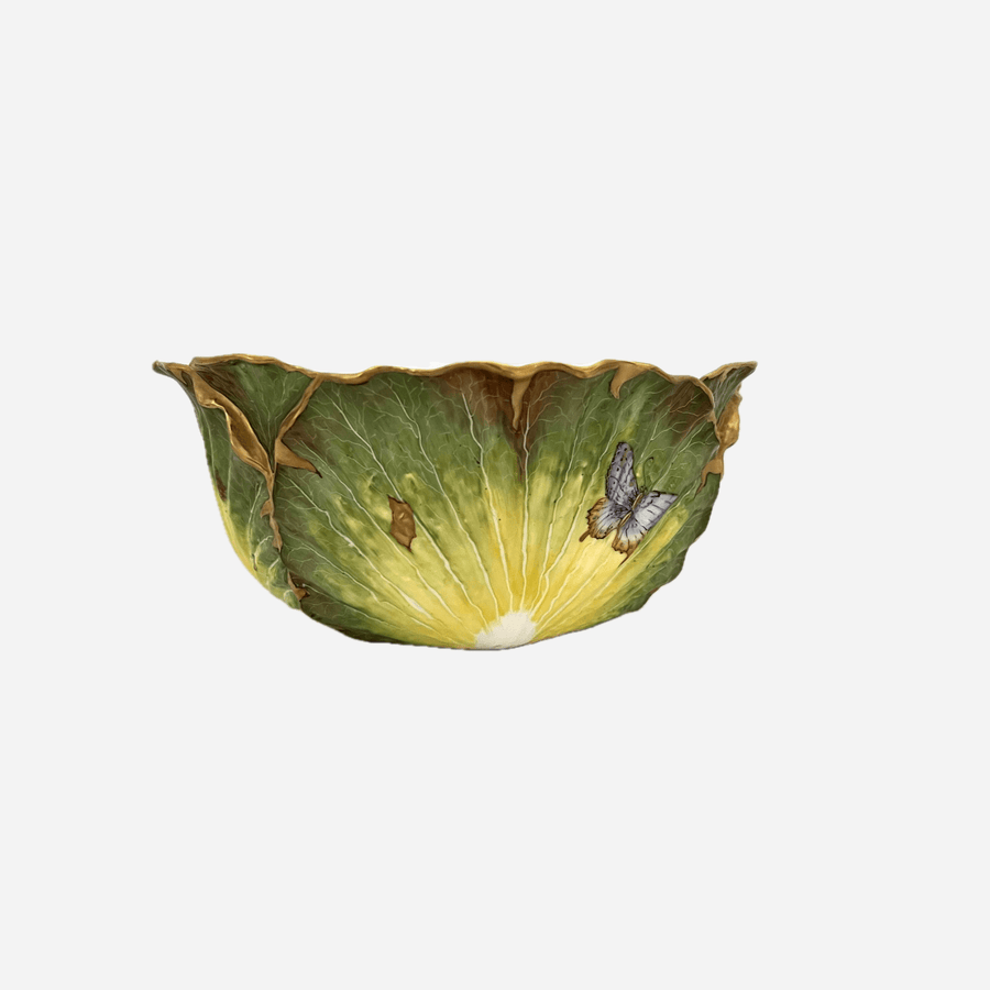 Anna Weatherley Cabbage Leaf Serving Bowl