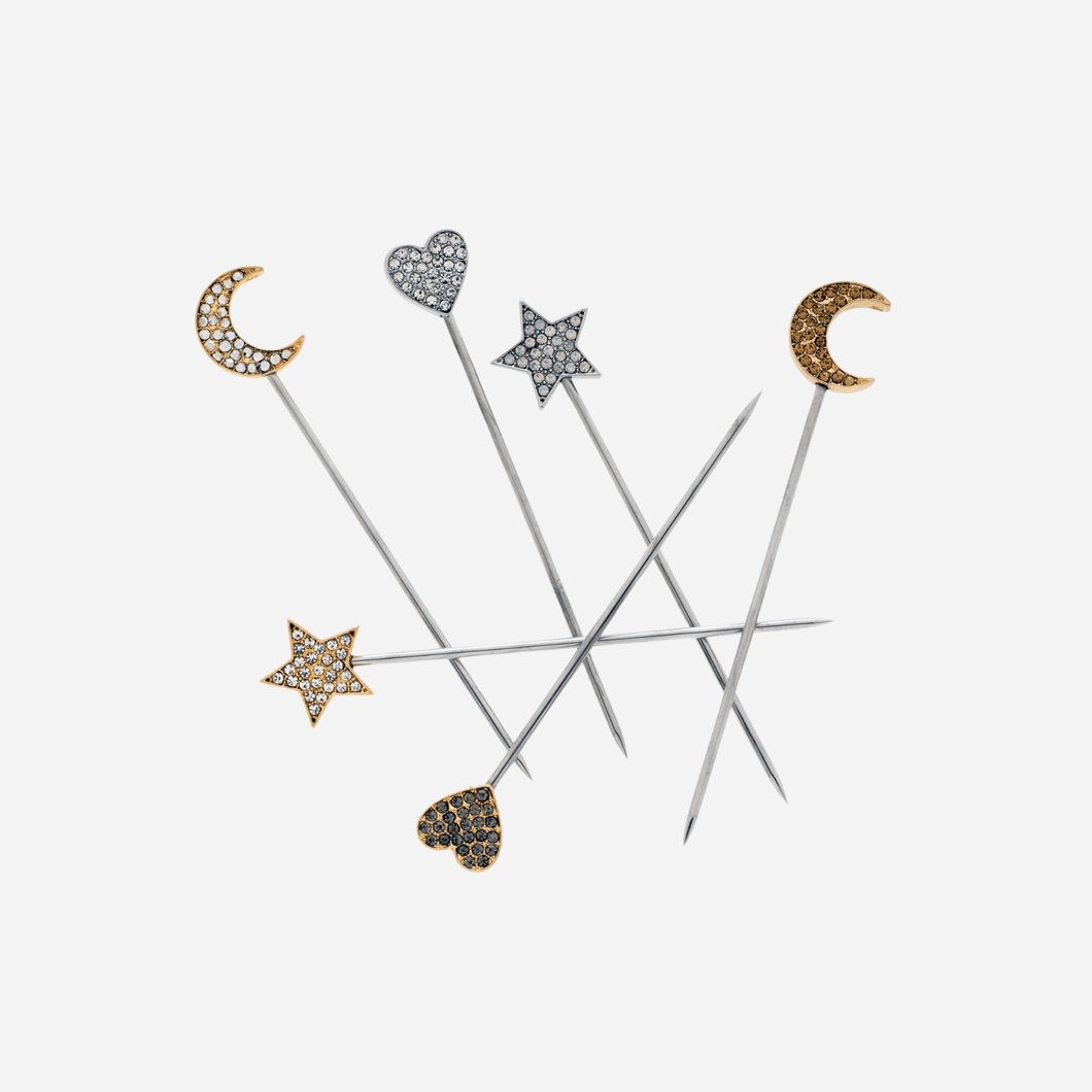 Celestial Cocktail Picks - Set of 6